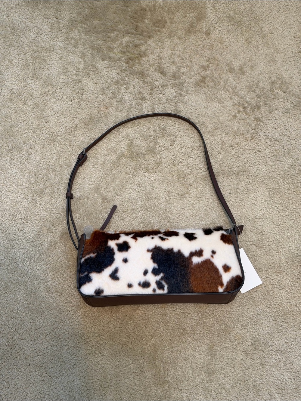 NWT H&M Cowhide Print Shoulder Bag